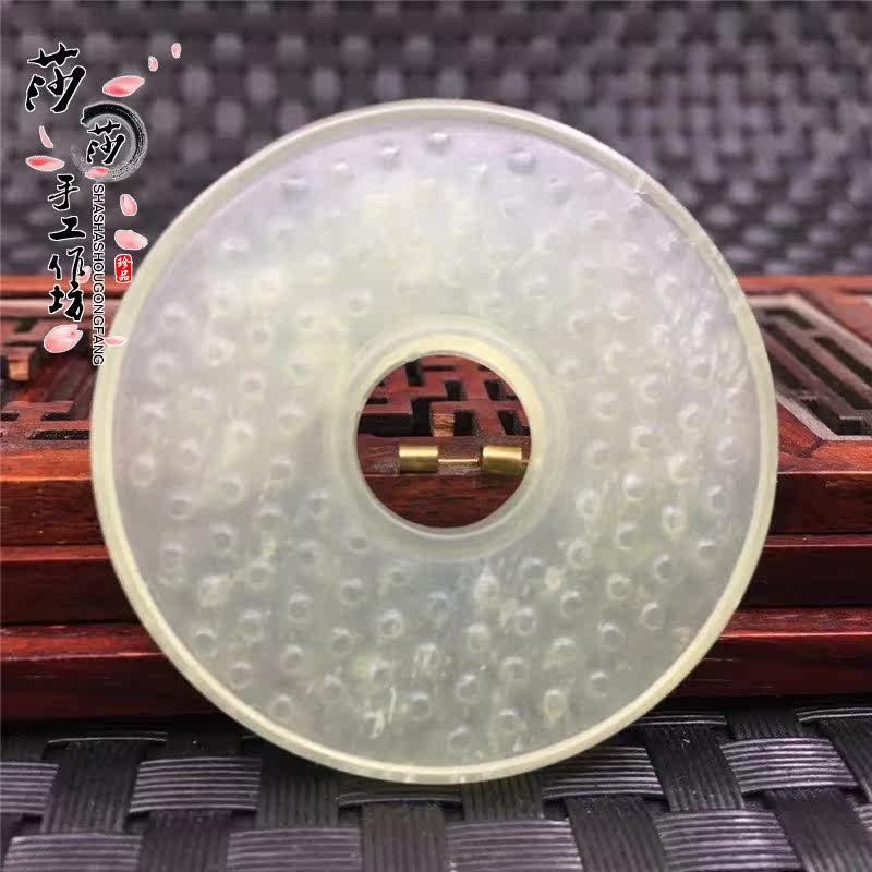 Xiu Jade Double-sided Hollowed-out Engraving to operate Yubi Ping An Ring pendant pendant jade Pehanfu accessories Accessories Waist Pei