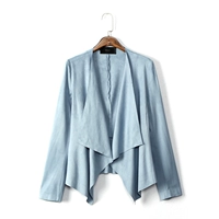 Tây Ban Nha Single Solid Suede Unbuttoned Short Short Top Top Jacket 0,3kg đồ mặc nhà