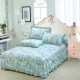 Khăn trải giường bằng vải cotton trải giường một mảnh Bông chống trượt giường trải giường 笠 1,8 m / 2,0m tấm trải giường xù váy giường