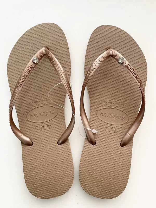 Бразильские шлепанцы havaianas Havana, классические, узкие женские, Victoria's Secret, розовый однотонный цвет, тонкий ремешок, нескользящие сандалии и тапочки