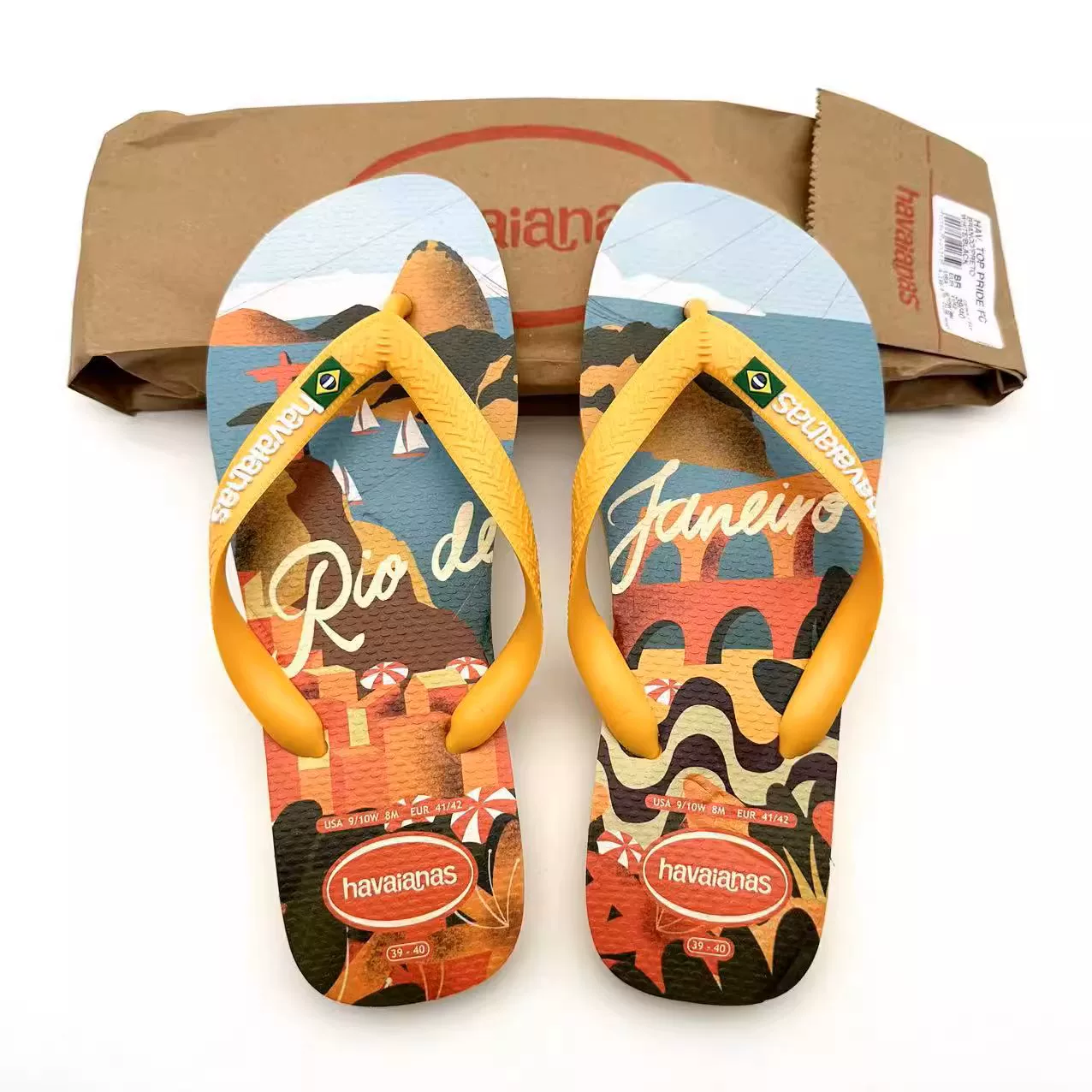 2024 Brazil Havaianas Havana Принт Лицо человека Драг Мужчины и Женщины Девятый Нескользящие Тапочки Весна и Лето