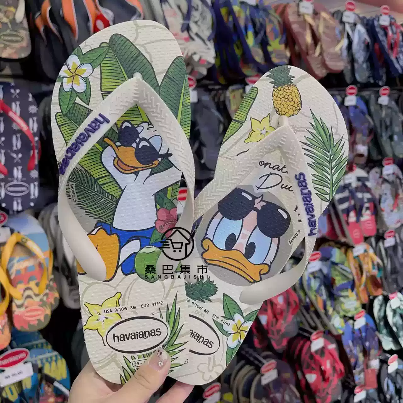 Новые havaianas Havana SLIM женские цветы печать противоскольжение резиновая модная тапочки плоские