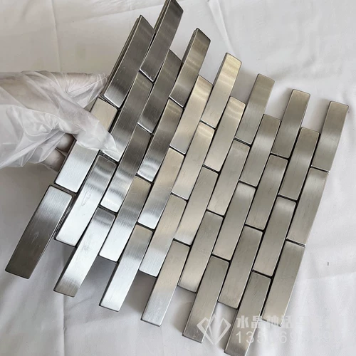 Металлическая самоклеющаяся мозаика из нержавеющей стали, головоломка на стену