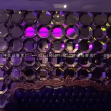 Мягкие обои с обоями. Обълектирующие трехмерные фоновые стены восьмиугольная телевизионная фона наклейка стены творческое стекло ktv фоновые обои обои