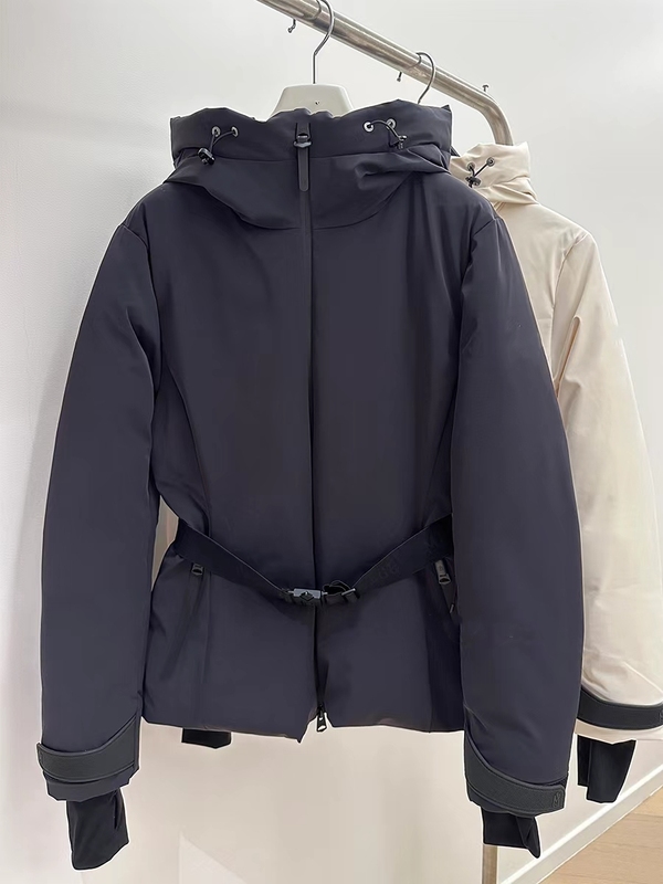 Keep Warm! Performance Softshell Women's Parka down Jacket, Classic Thickened Warm Ski Jacket, Goose down Jacket