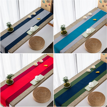 Long waterproof tea mat table runner in multi-color combination Long waterproof tea mat table runner in multi-color combination