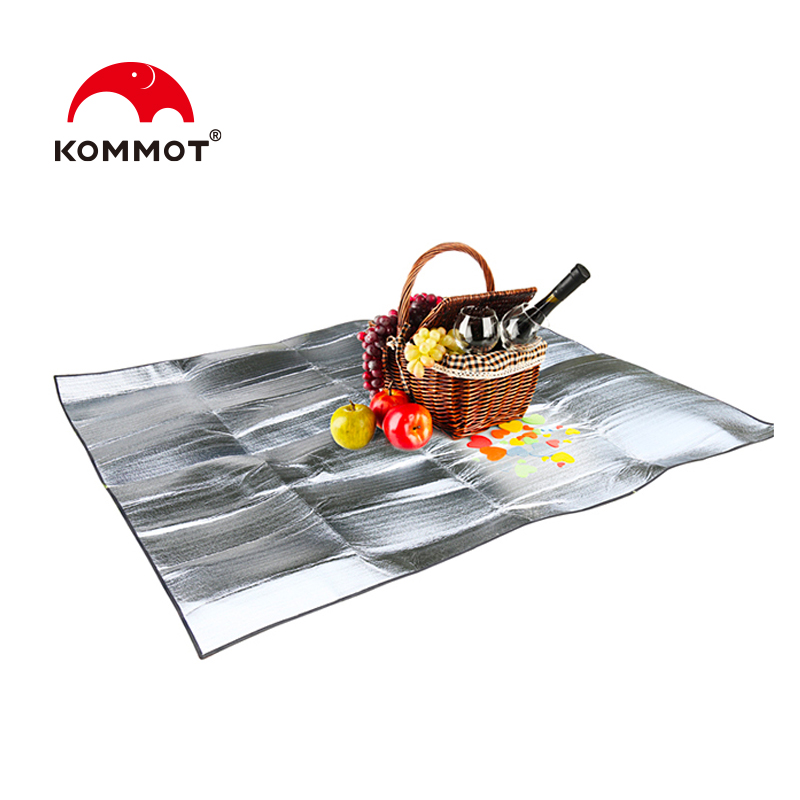 Double-sided aluminum film tent moisture proof mat Outdoor 3-4 people outing picnic mat Beach mat Waterproof crawling mat