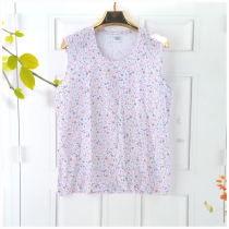 2 middle-aged and elderly womens vest summer cotton vest loose cotton old lady mother sweatshirt outside