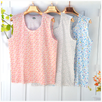 Old Lady vest cotton cut sleeve large size old fashioned wide shoulder sleeveless old sweatshirt mother sweat cloth loose shirt