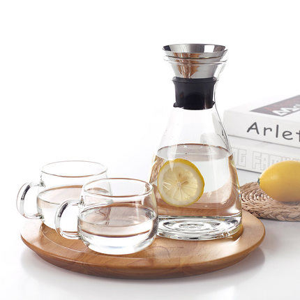 Tea Yi Hall Heat - resistant glass cold kettle thickened fracture large capacity cool juice kettle solo pot tissue