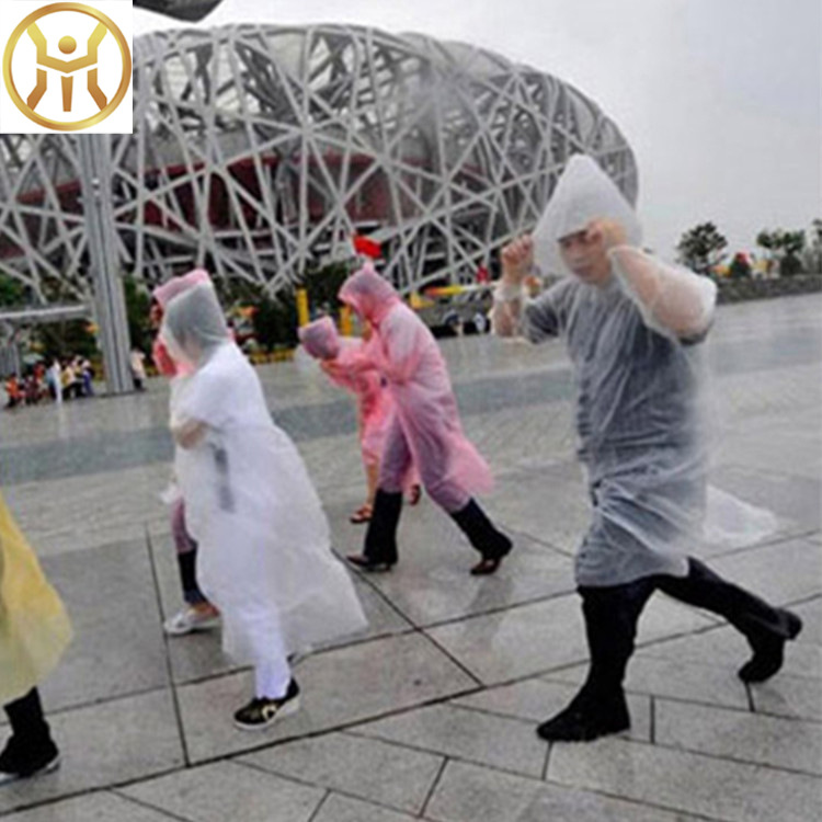 Ngoài trời dùng một lần áo mưa du lịch leo núi dày dùng một lần poncho mưa trong suốt quần phù hợp với nam giới trưởng thành và phụ nữ lớn áo mưa cánh dơi
