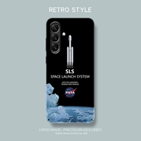 Подходит для Samsung S24 Ultra Mobile Phore Case Magsafe Magnetic Note20 Ultra Mrendy Brand NASA Полно-включенная жесткая оболочка S23+ Ultra-Thin Personal Pertain Creative Note10 Luminous S21 защитный корпус 20 20