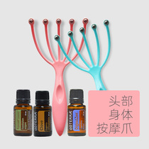 Essential Oils Massager Wellness Head Physiotherapy Meridian Ball Bearing Scalp Massage Brush Five Paws Comb Dortrey Leisuo