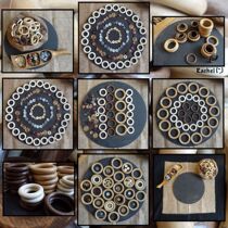 (Open material) wooden ring 60 loose part Waldformondys early education toy Reggio