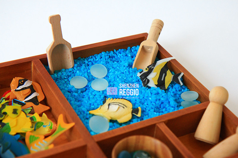 Thinker Tray Rigi Eu Submarine World Early Education Box Open Material Box Ward Formont's Sensory Basin-Taobao