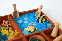 Thinker tray Reggio Underwater World Early Education Box Open Material Box Waldformonds Sensory Basin