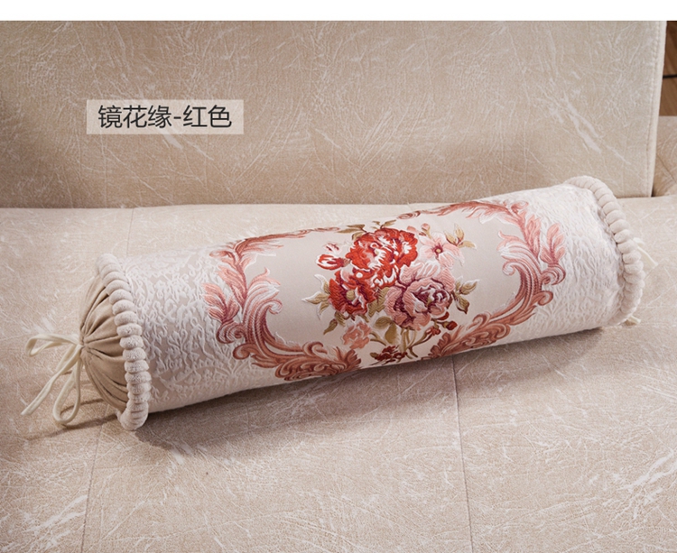 Thời trang dân tộc kẹo gió gối phong cách châu Âu gối đệm thắt lưng gối hình trụ dài dải tay gối gối gối tựa văn phòng