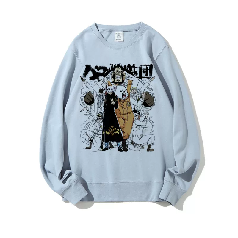 Demi-season trend sweatshirt for students, Japanese cartoon set, for beloved, oversize