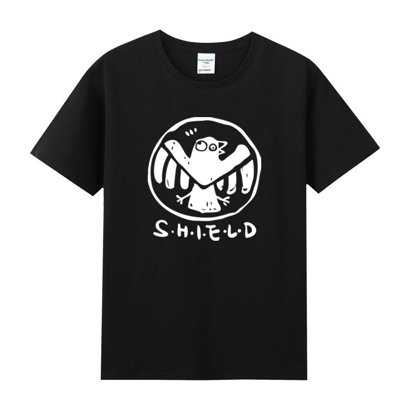 Agitation Pure Cotton Round Neck Short-Sleeved T-Shirt Summer Wear Male Superhero Shield Agency Agent Tv Series Marvel Avengers Agitation Pure Cotton Round Neck Short-Sleeved T-Shirt Summer Wear Male Superhero Shield Agency Agent Tv Series Marvel Avengers