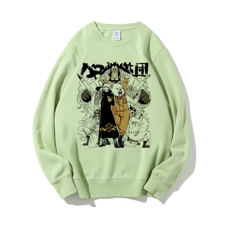 Demi-season trend sweatshirt for students, Japanese cartoon set, for beloved, oversize
