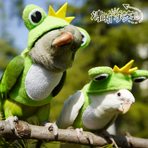 Clear home parrot bird Xuanfeng autumn and winter thickened warm clothes flight suit sweater hoodie custom frog prince