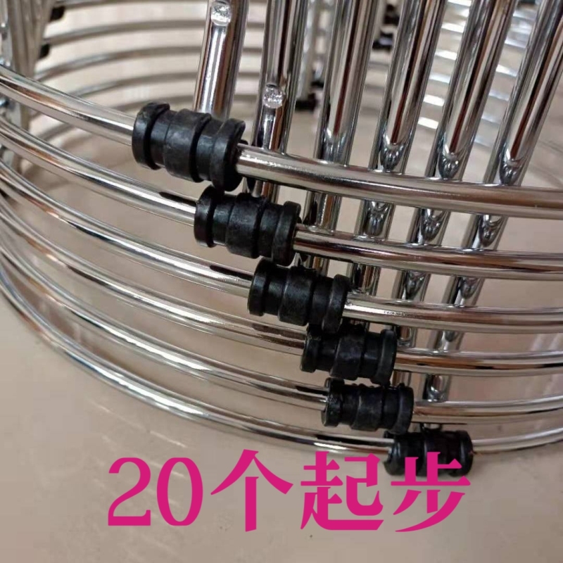Free Shipping Steel Stool Leg Covers, Non-Slip, Silent, Wear-Resistant Feet, Office Chair Open Tube Clamp, Round Stool Anti-Scratch Plastic Foot Pads