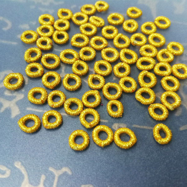 Hand-wound coil braided gold wire silver coil diy finished product hand rope hand chisel accessories small coil non-trace