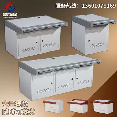 Security dual monitoring console Single triple console Customized command room computer desk dispatch center cabinet