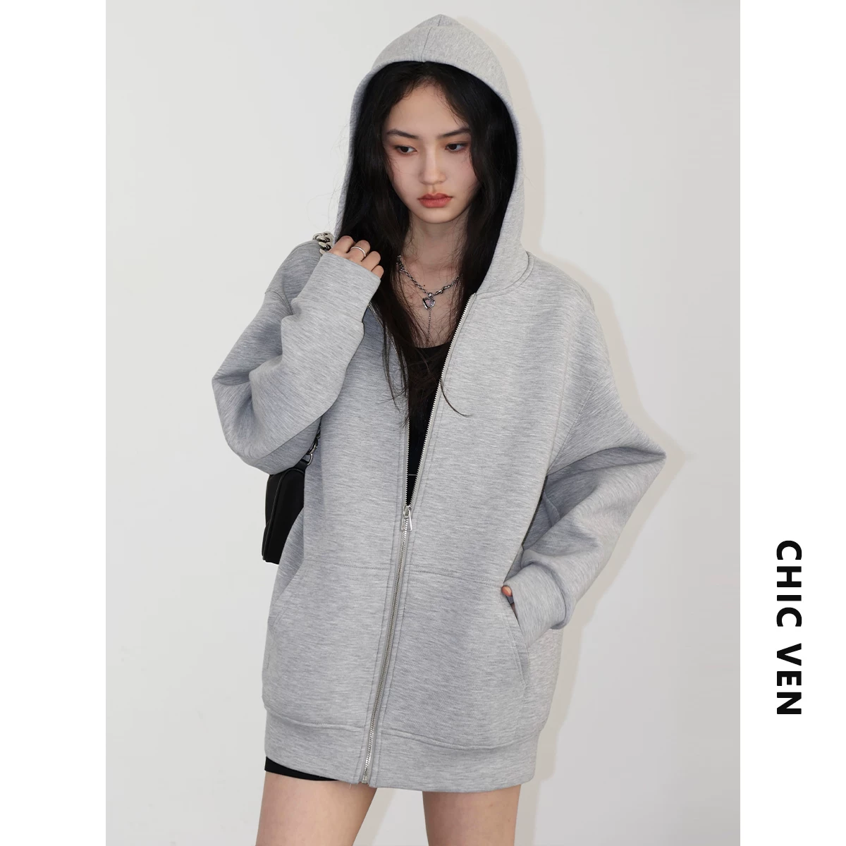 Кенгуро, весенний свитшот с капюшоном, кардиган, oversize