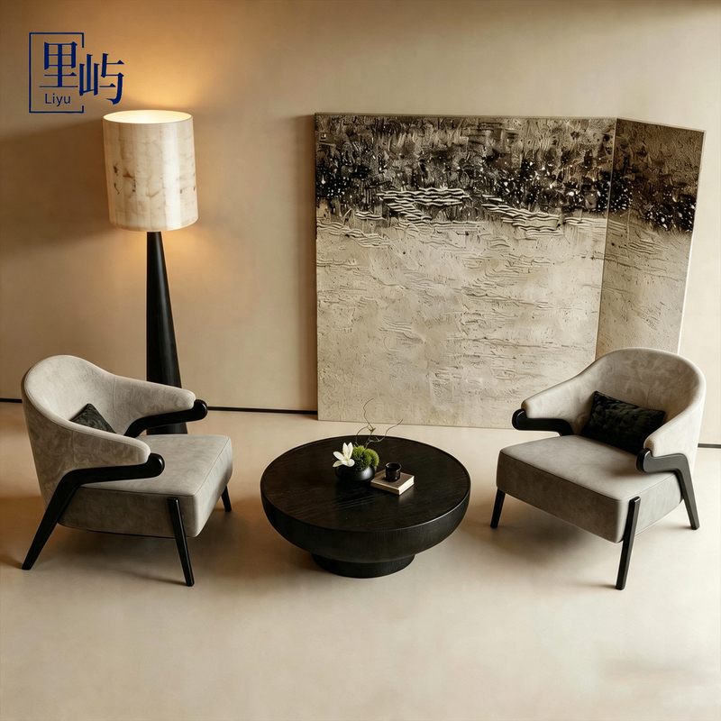 Sales Office Reception and Negotiation Single Sofa, Hotel Lobby Vip Rest Area, Guest Room Single Leisure Chair