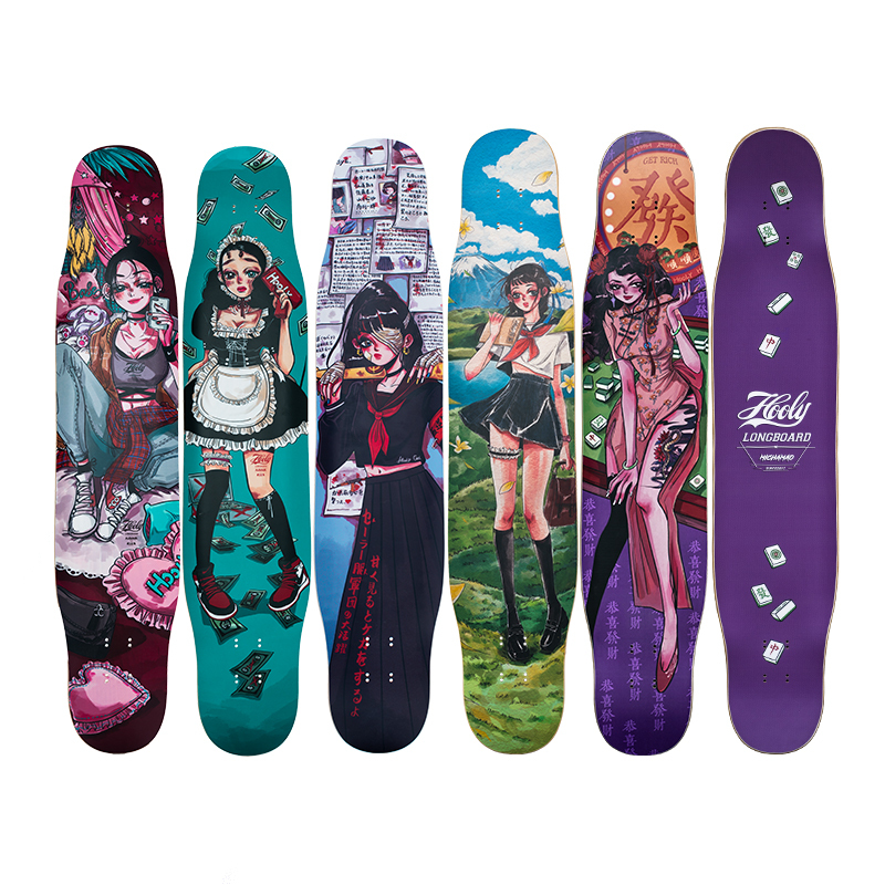 Hooly long board professional board dance board male and female beginners children adult skateboard professional board brush street instead of walking