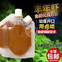 Fengnian shrimp egg hatching frozen larva brine live small fish fish food tropical fish juvenile fish opening feed fish food