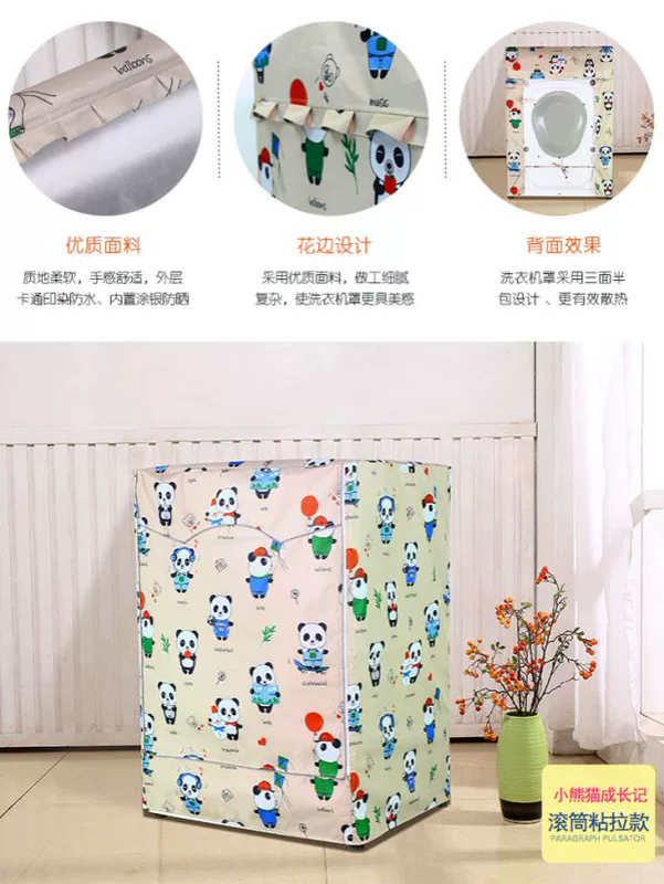 máy giặt vịt thương hiệu bao gồm 5 / 6,5 / 7 / 7,5 / 8/9/10 kg tự động giặt không thấm nước chống nắng che bảo vệ - Bảo vệ bụi vỏ bọc máy giặt cửa trên 9kg