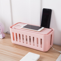 Wire storage box socket collection box towing board hub plug power wire management box multifunctional storage wire organizer