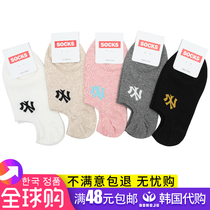 South Korea Dongdaemun Sox Childrens boat Sox Stealth shallow mouth 100 lap Summer thin Pure Color Shorty Socks Women Socks