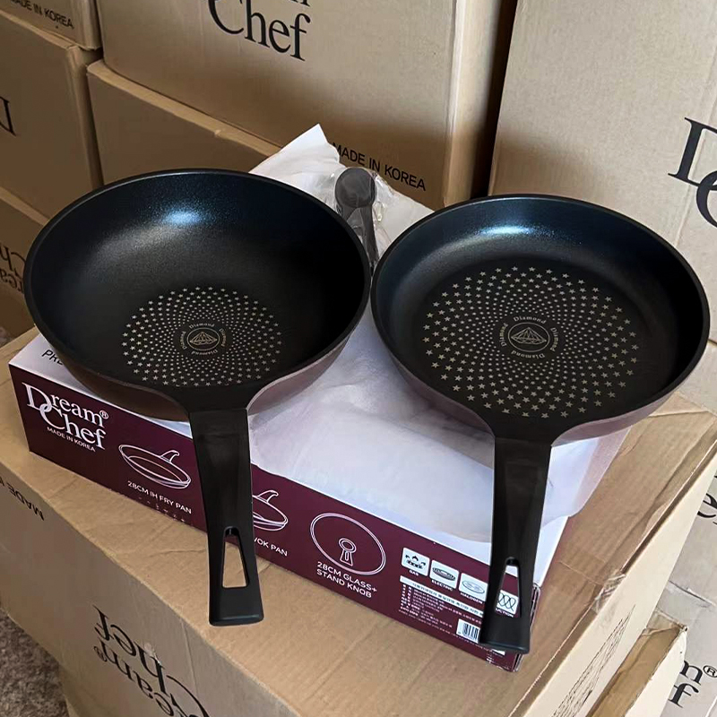 South Korea Nonstick Pan Suit Frying Pan Frying Pan Home Flat Frying Pan OVEN GAS COOKER SPECIAL LESS OIL SMOKE-Taobao