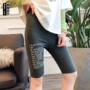 Mùa hè mỏng không có dấu vết năm quần phụ nữ quần chống ánh sáng an toàn eo cao quần đáy quần boxer co giãn cỡ lớn cotton - Quần short quần sooc da nữ cao cấp