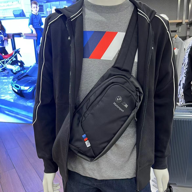 Suitable for Bmw Original Mpower Series Shoulder Bag, Crossbody Bag, Waist Bag, 4S Delivery Gift, Co-Branded Chest Bag for Men