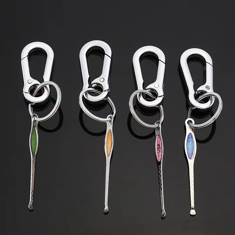 Qiangren 470-1A Keychain Car Key Ring for Men, Anti-Lost, Affordable Key Ring, Stainless Steel Waist Pendant, Promotional Gift