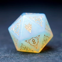 Opal dnd dice running group dice COC running group Cthulhu 20-sided dice Magic dice mahjong crystal