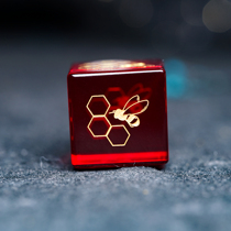 D6 dice honeycomb suit 6 pastel colored gems handmade to customize COC running group RPG DND