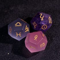 Gemstone dice mix and match 3-piece set of astrology dice 12-sided planet constellation house dice dice
