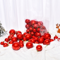 Red Christmas Christmas tree decoration ball decoration ball glow ball plating ball hanging ball decoration