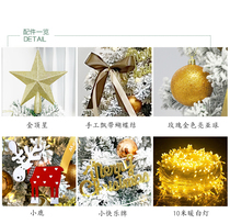 Christmas decorations Christmas tree ball fitting scene layout butterfly-bowed mini Christmas tree lights hanging piece