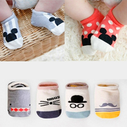 Bé thuyền vớ cô gái một tuổi bé vớ mùa xuân và mùa thu cotton 1-2 tuổi cạn miệng dễ thương cậu bé mỏng Hàn Quốc.