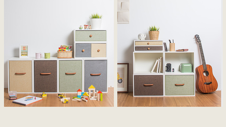 Simple Wardrobe Combination Wood Storage Cabinets Family Storage