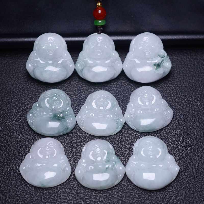 Natural Emerald A Stock Jade Buddha Pendant male and female Buddha Jade Pendant jade pendant Myanmar jade delivery certificate
