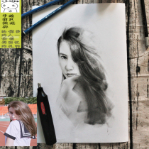 Sketch portrait Custom live photo Hand drawn head painting generation painting Watercolor portrait Color lead character Pet oil painting portrait