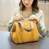 Insulation bag aluminum foil thickened Bento bag large large capacity handbag waterproof Japanese lunch box bag to work with rice bag