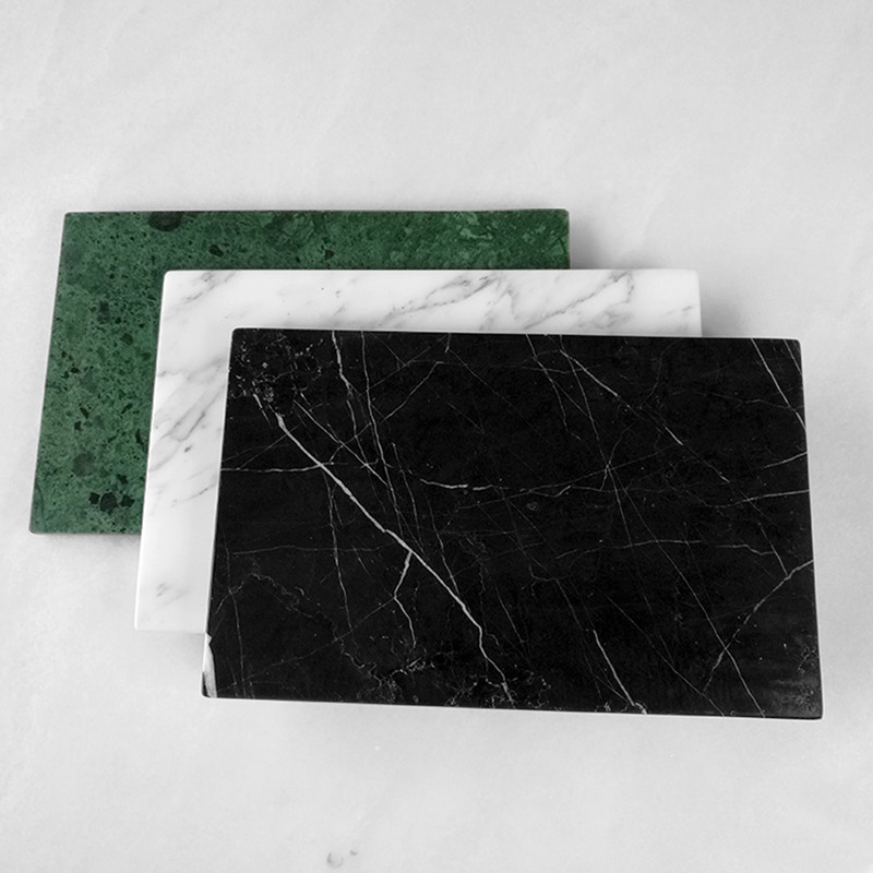 European-Style Natural Marble Tray Bathroom Flat Display Piece Creative Still Life Photography Model House Decoration Storage Base European-Style Natural Marble Tray Bathroom Flat Display Piece Creative Still Life Photography Model House Decoration Storage Base